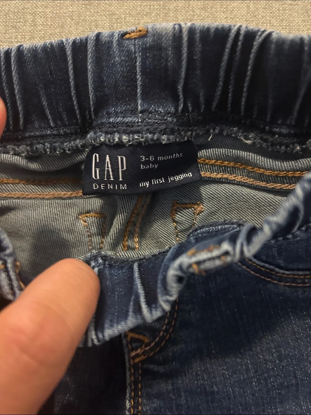 Baby Gap Set of 2 Stretch Denim Jeggings - Light Blue & Dark Blue
